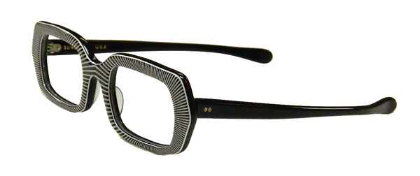 op art psychedelic mod eyeglass frames