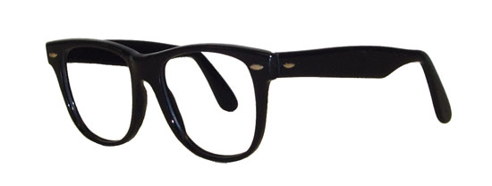vintage mens black eyeglass frames