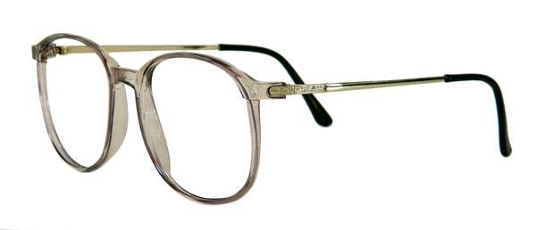 Transluscent red 1980s eyeglass frames