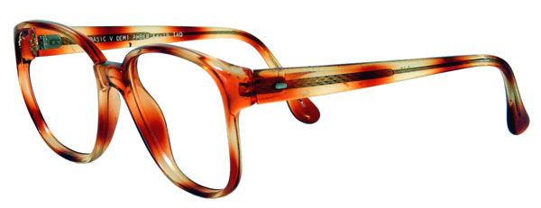 1980's amber eyeglass frames