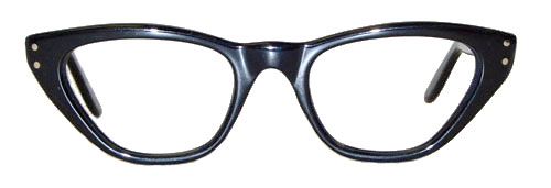 1960's black cateye frames