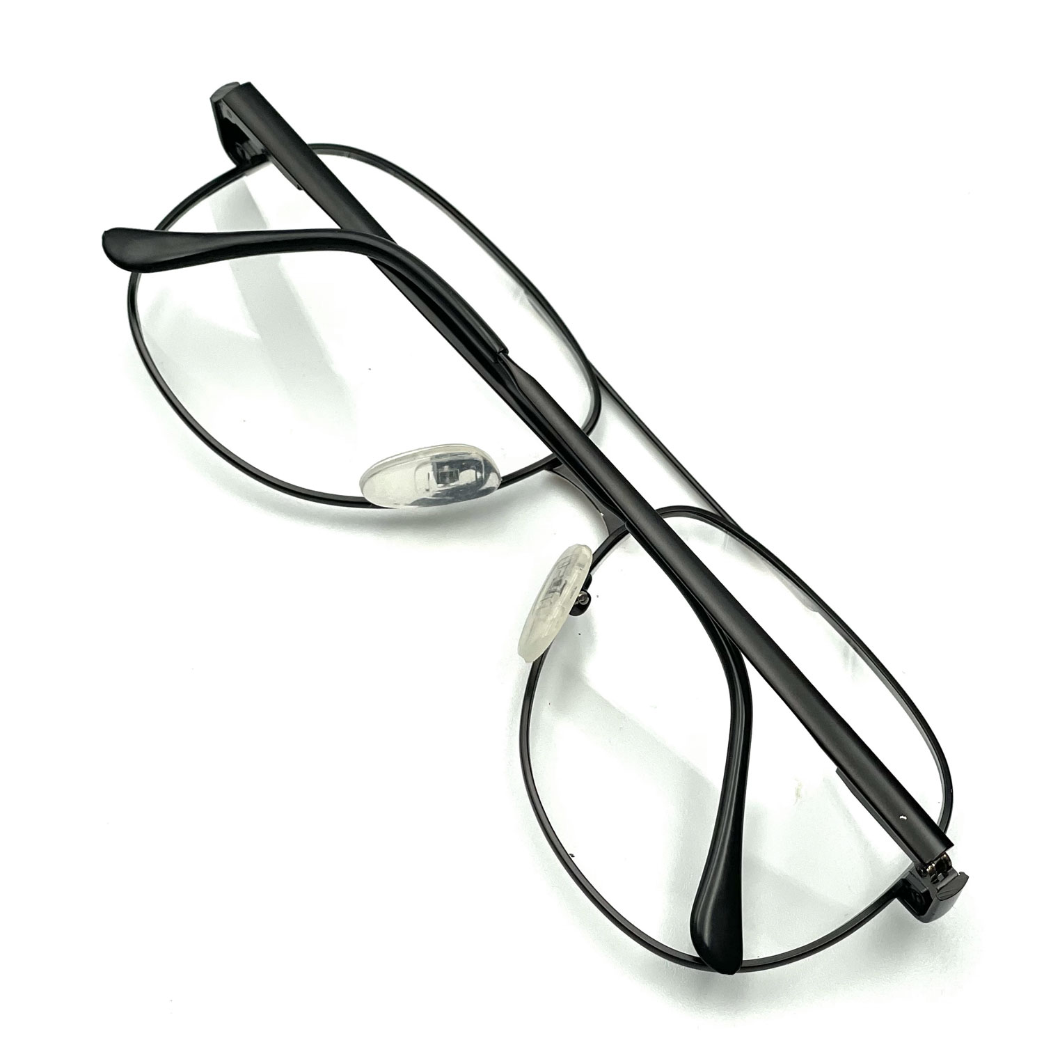black aviator eyeglass frames