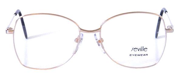 1980's gold metal wire eyeglass frames