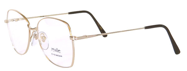 1980's gold metal wire eyeglass frames