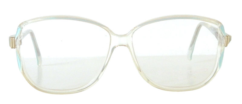 Powder blue 1980s eyeglass frames