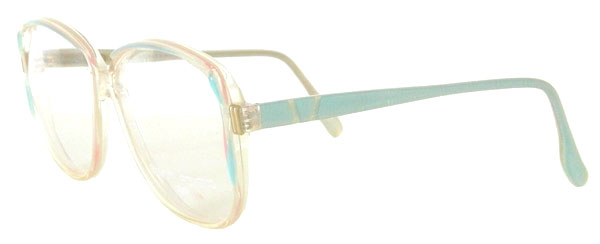 Powder blue 1980s eyeglass frames