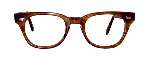 Men's vintage amber eyeglass frames