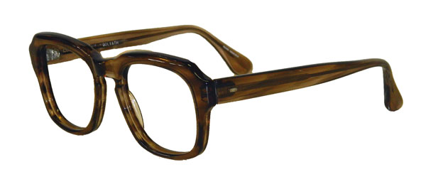 vintage 1970's clear smoke mens eyeglass frames