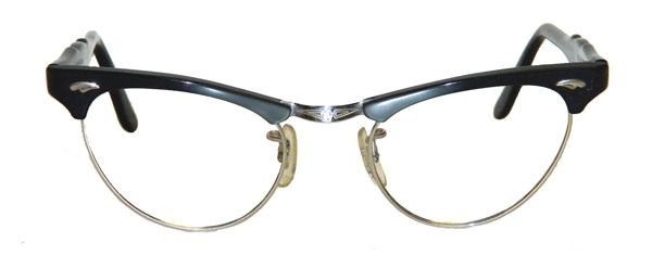 vintage women's greenish grey combination frames