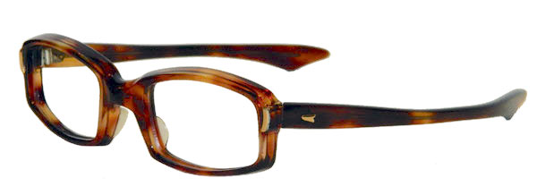 vintage amber eyeglass frames