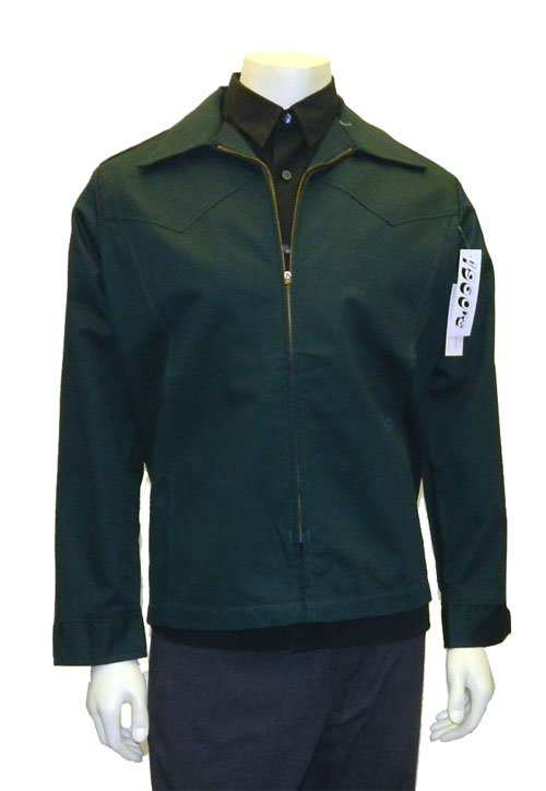 vintage green work jacket