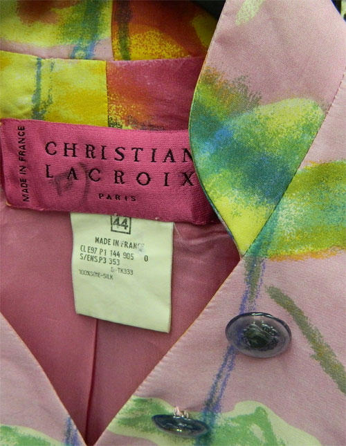 Christian Lacroix silk blazer