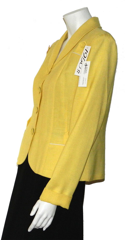 1950's yellow linen blazer