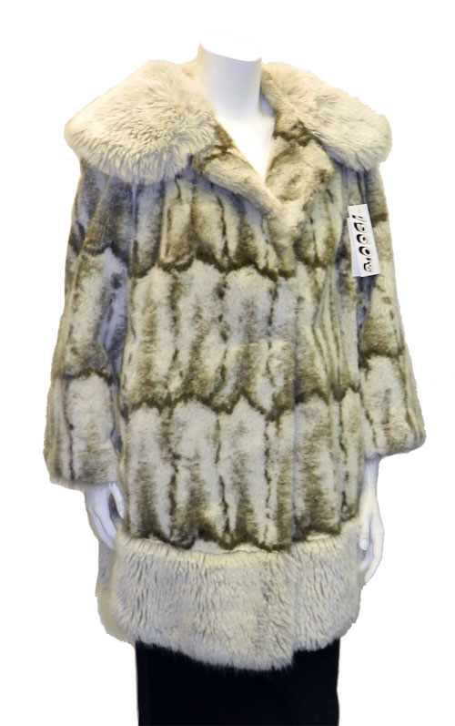 faux seal fur coat