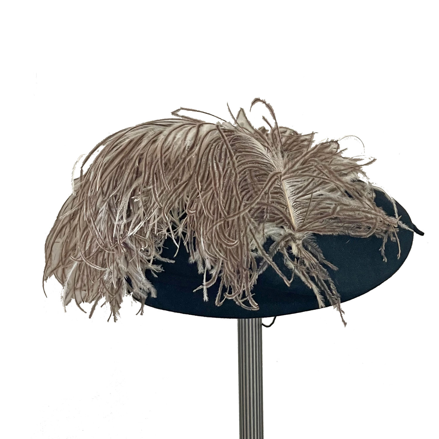 1950s vintage feather hat