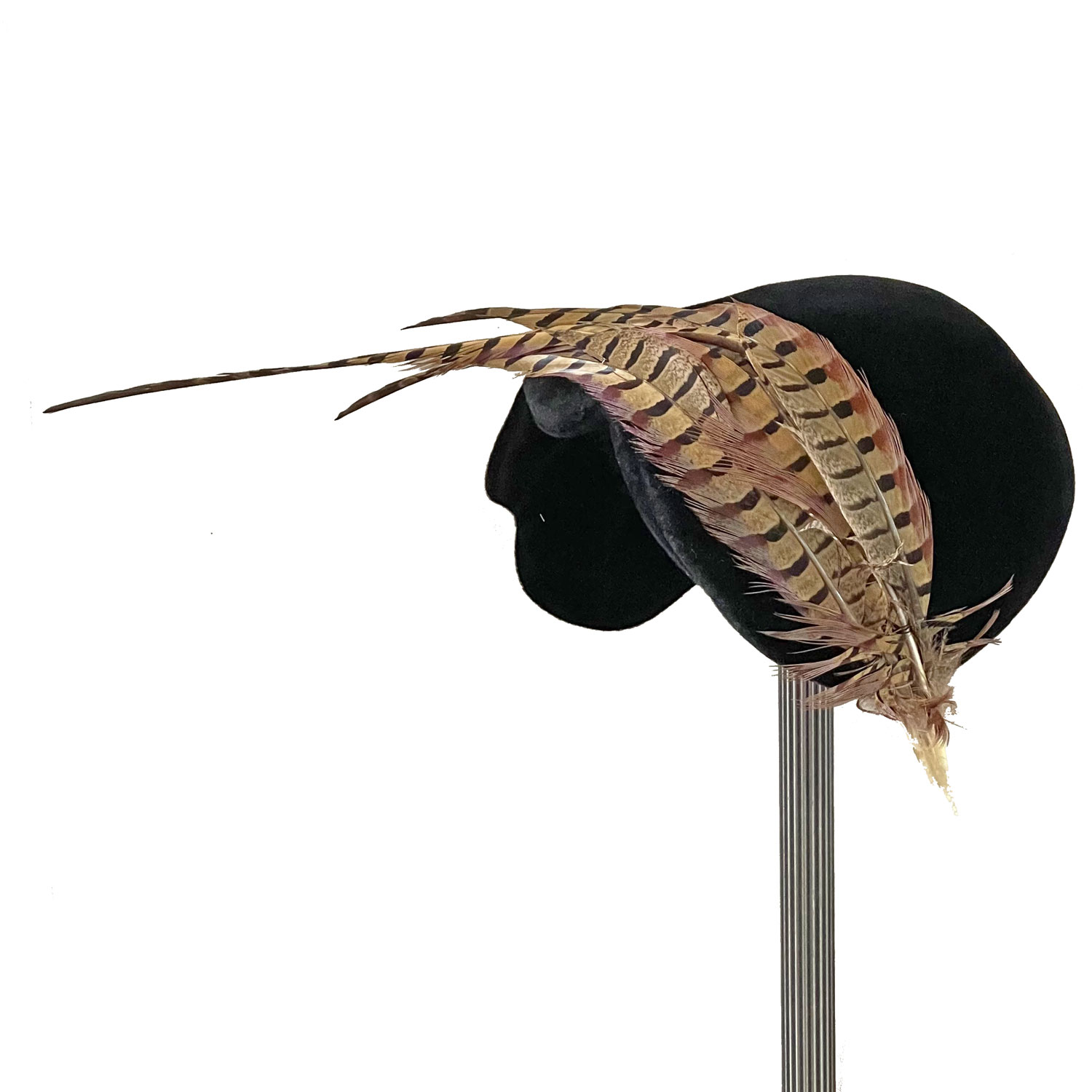 1950s vintage feather hat