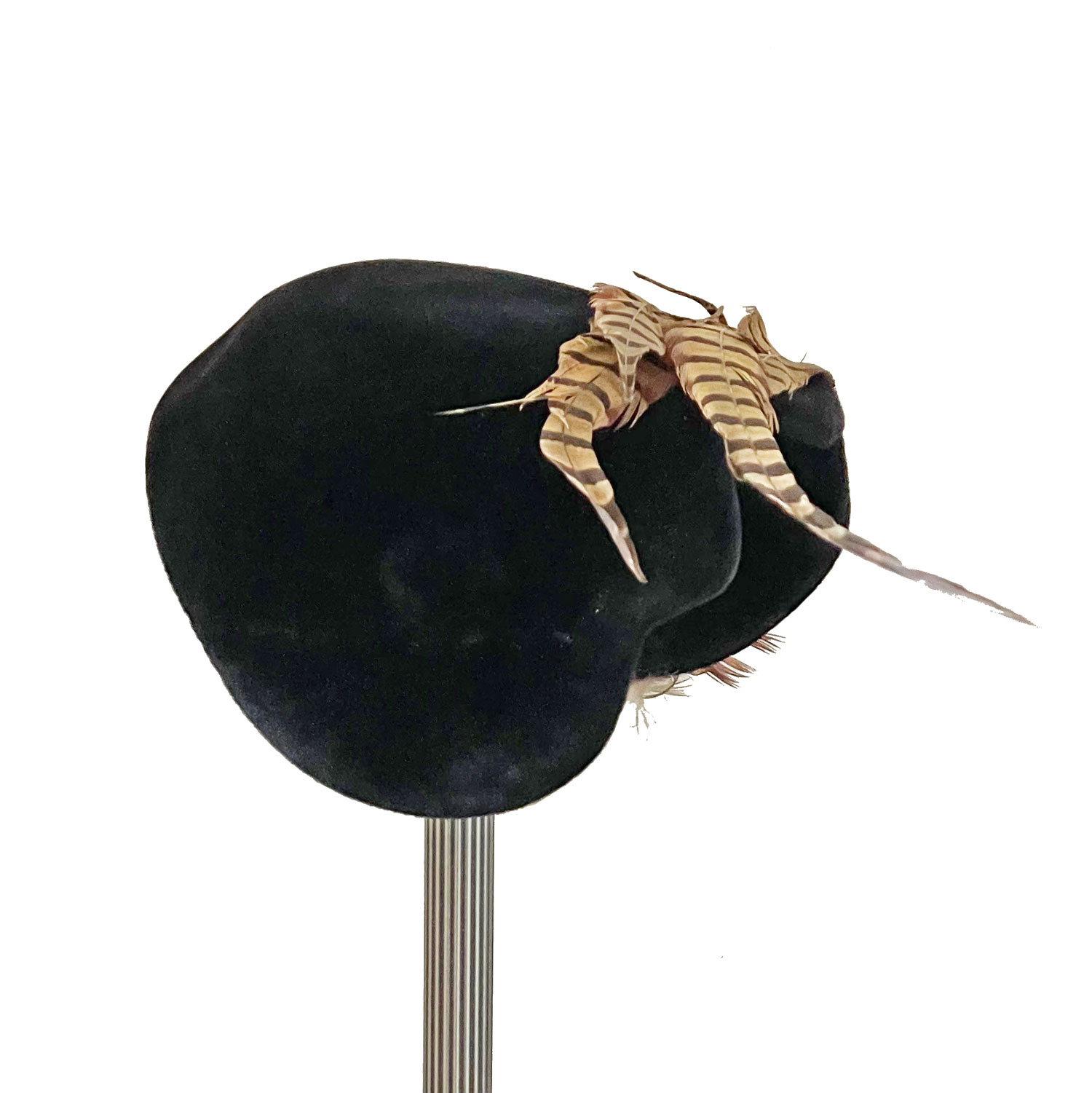 1950s vintage feather hat
