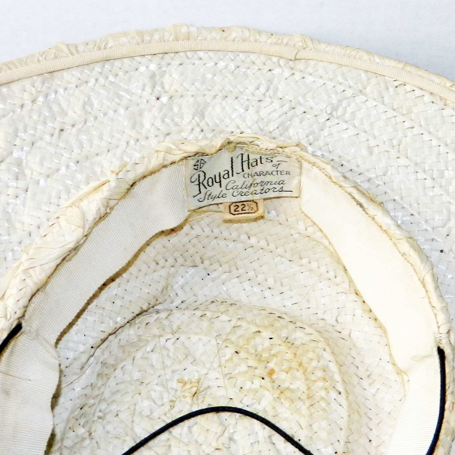 1950s staw hat
