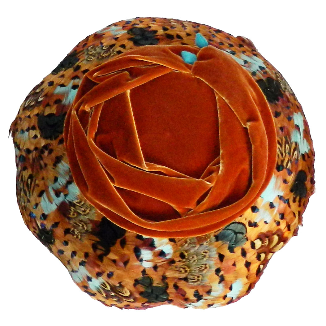 1960s feather hat