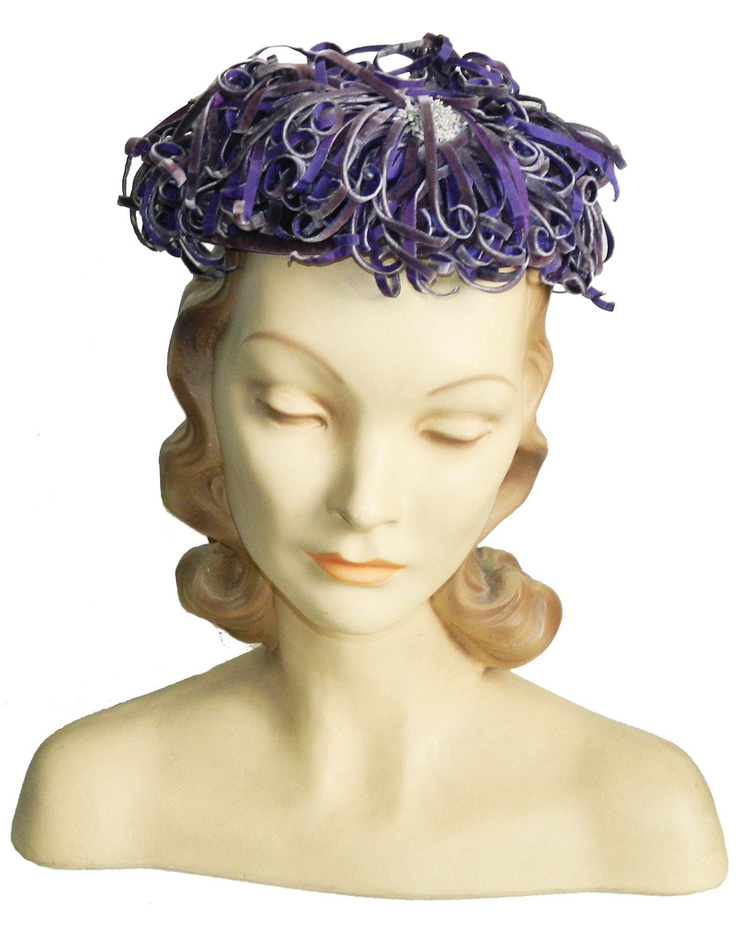 Purple John Frederics hat