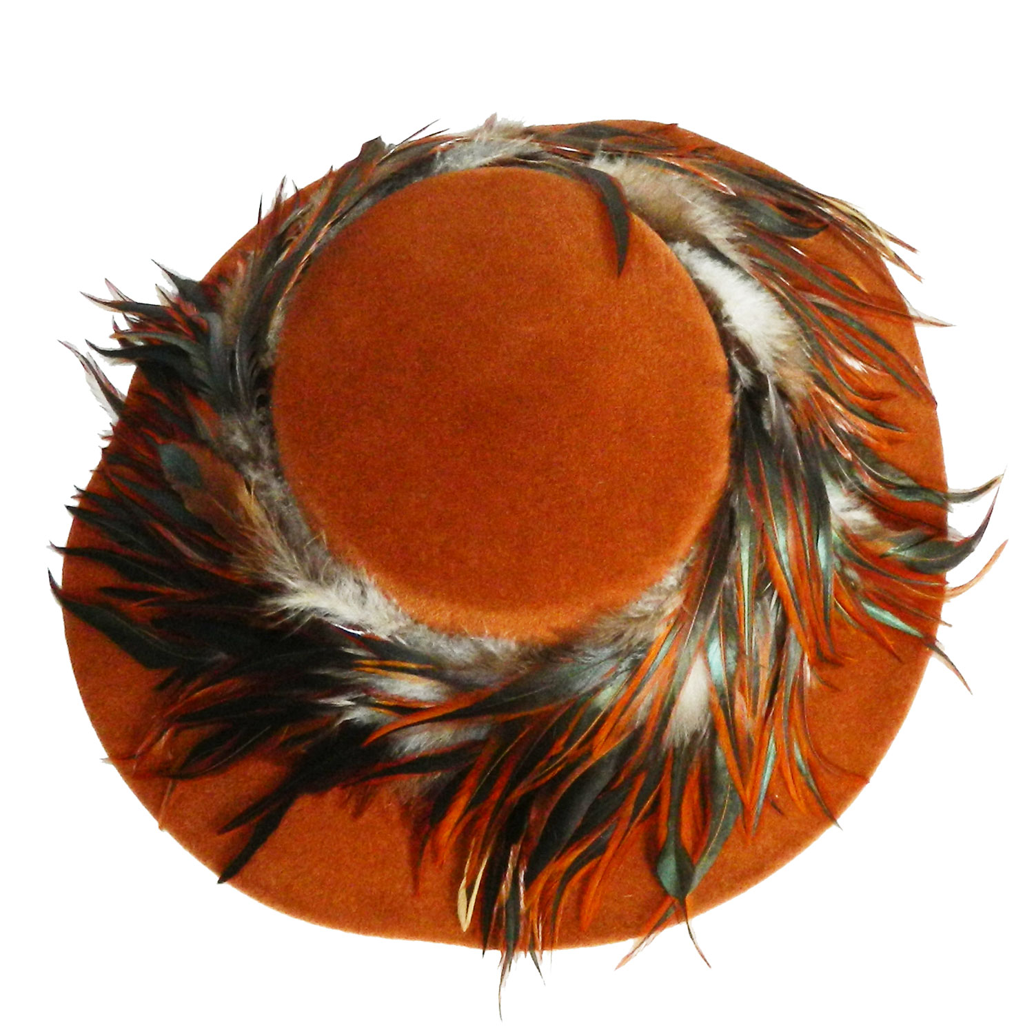 1960s feather hat