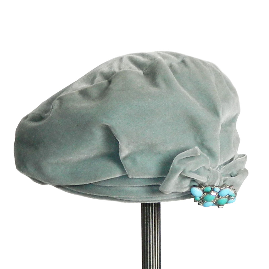 vintage velvet hat