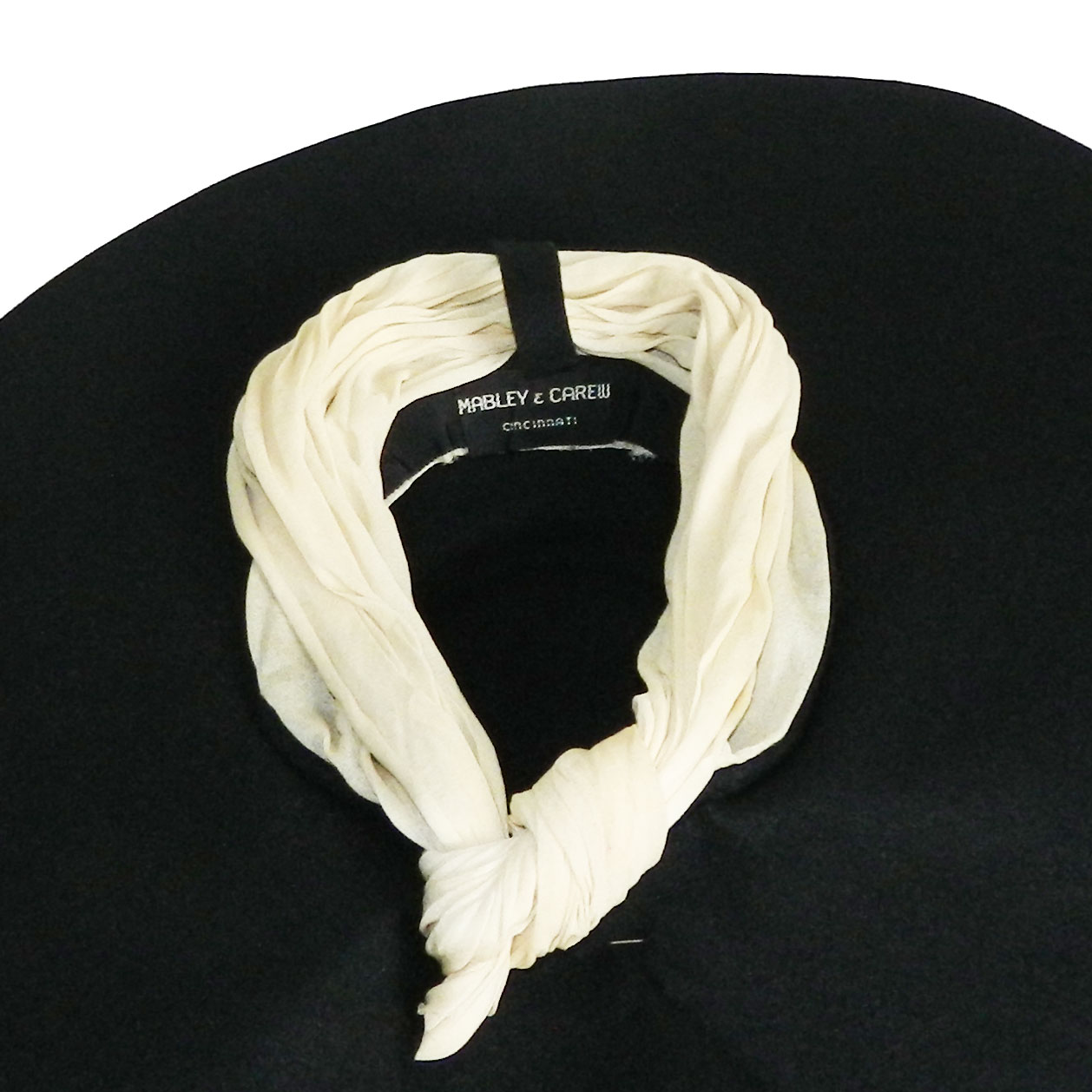 1940s wide brim hat