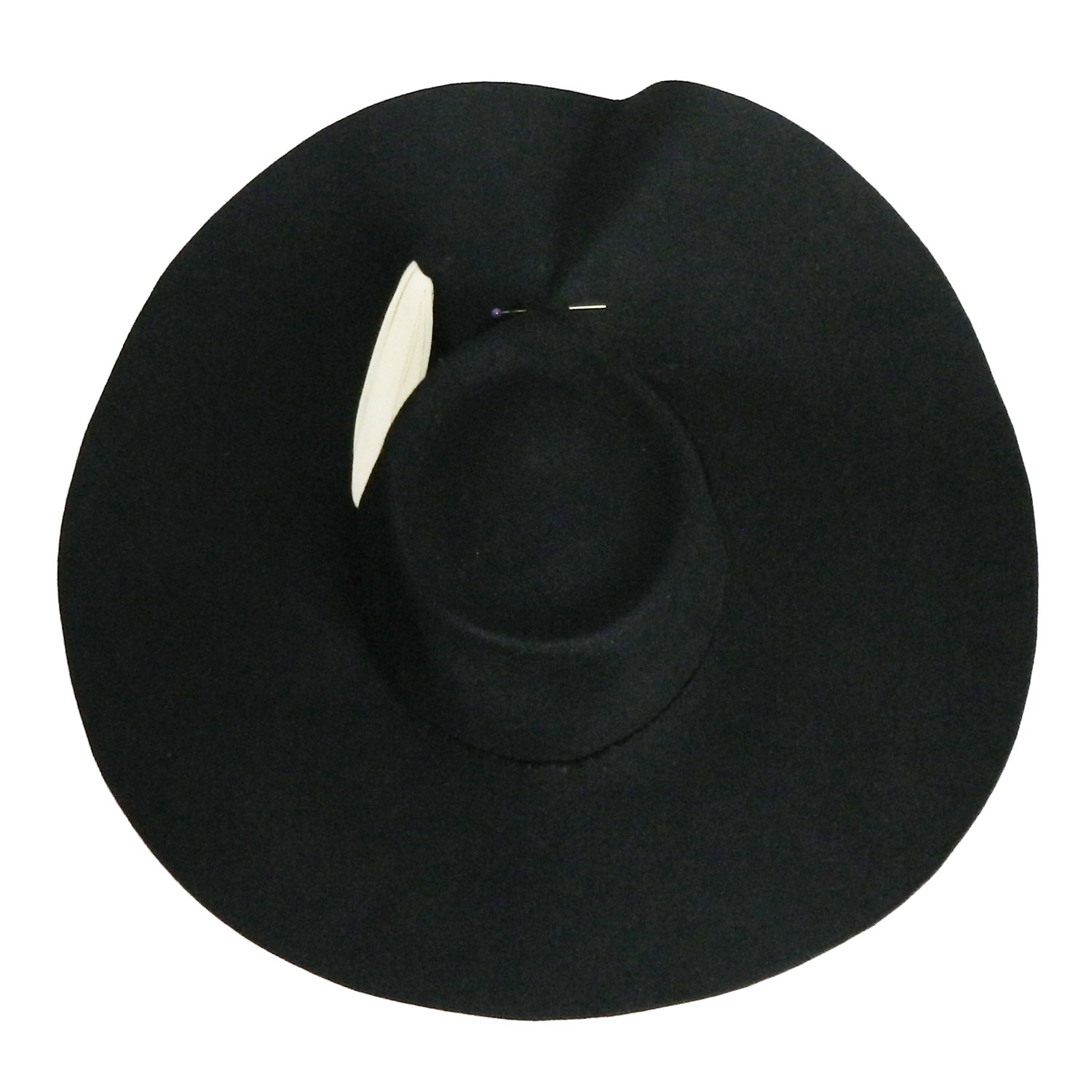 1940s wide brim hat