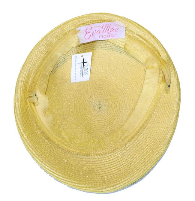 yellow straw hat