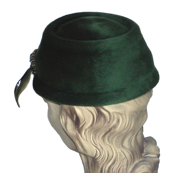 green pill box hat