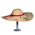 1950s straw sun hat