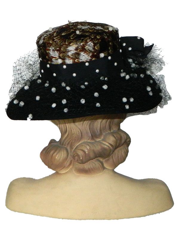 Vintage Mr. John feather hat