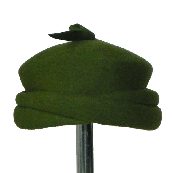 1960's green pill box hat