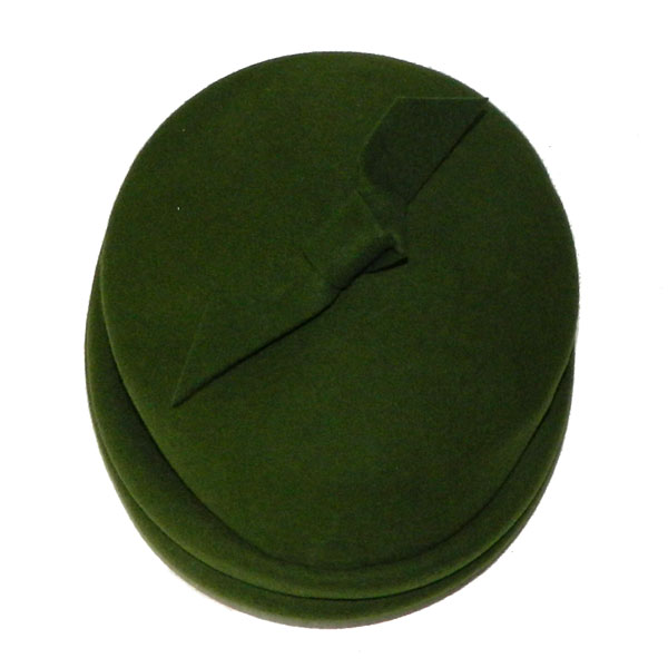 1960's green pill box hat