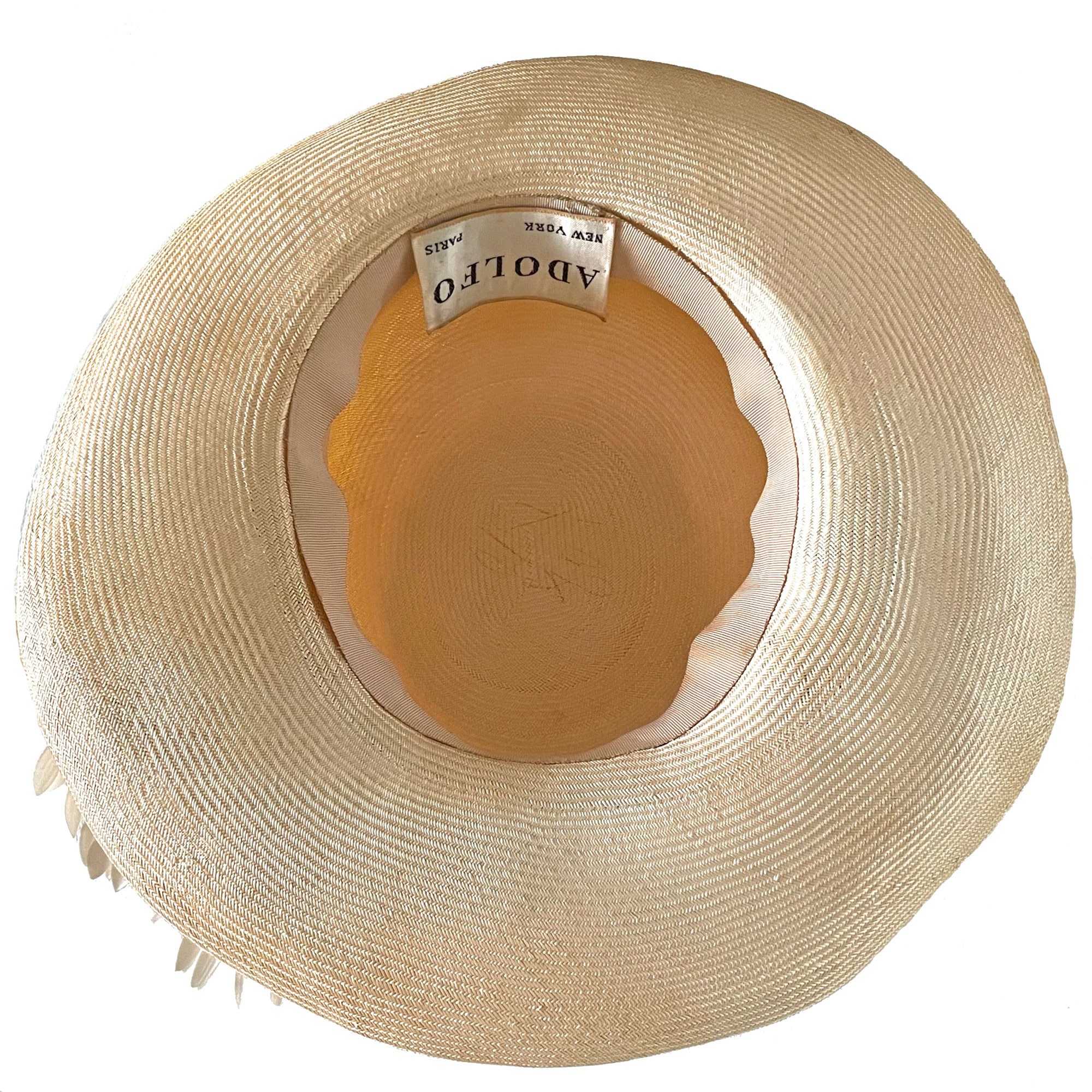 Adolfo straw sun hat