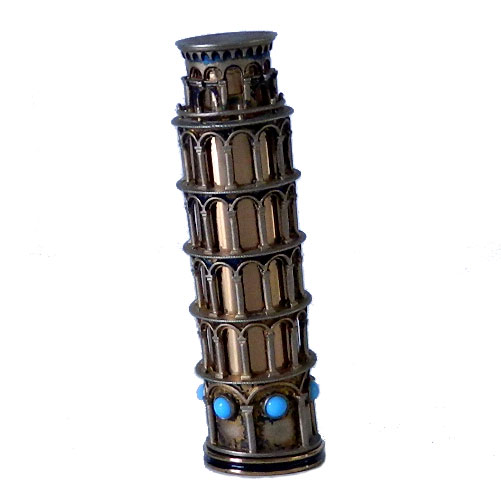 Leaning Tower of Pisa lipstick holder