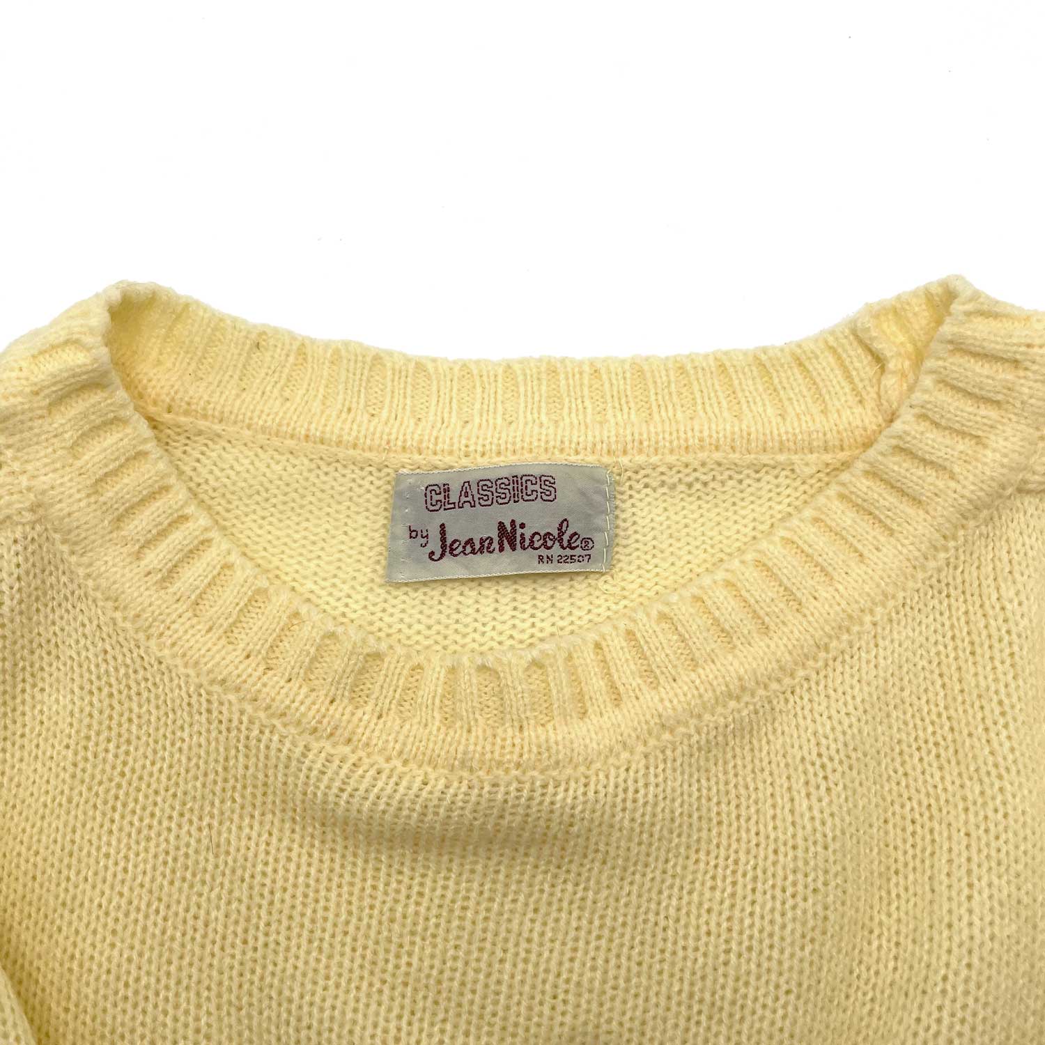 Vintage Pale Yellow Sweater
