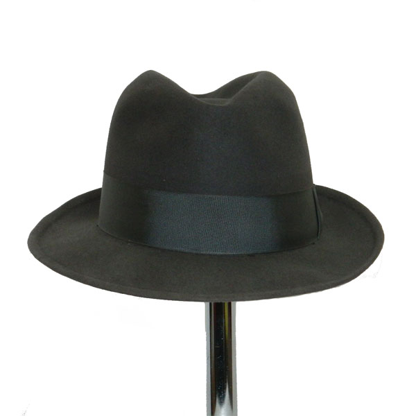 Vintage Grey Fedora Hat