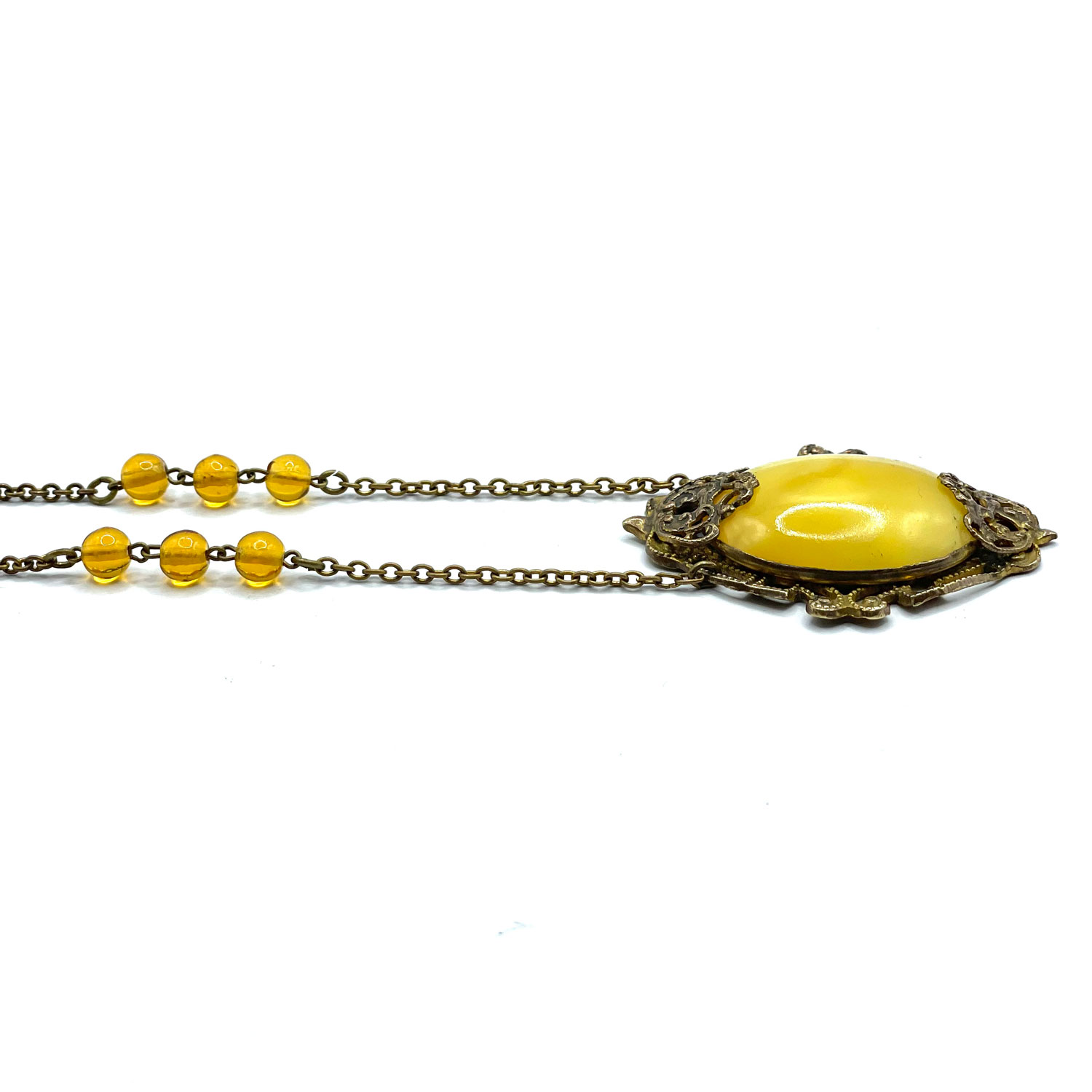 Antique Czechoslovakian pendant necklace