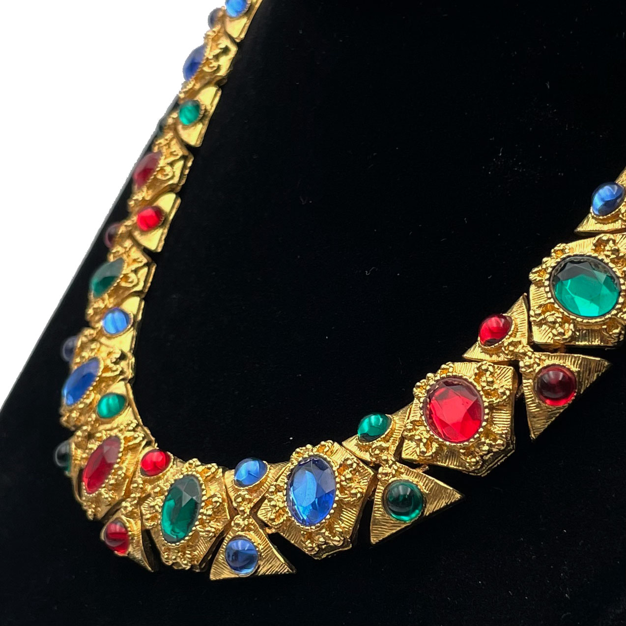 1950s rhinestone necklace