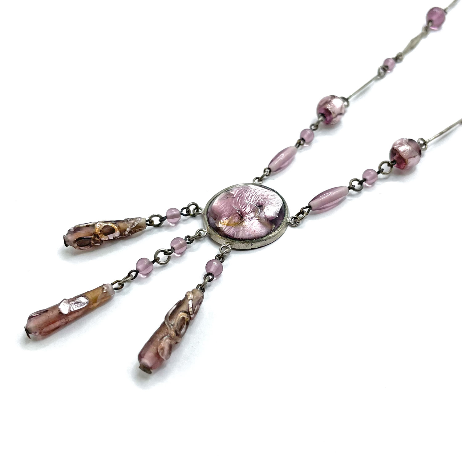 Czech glass necklace