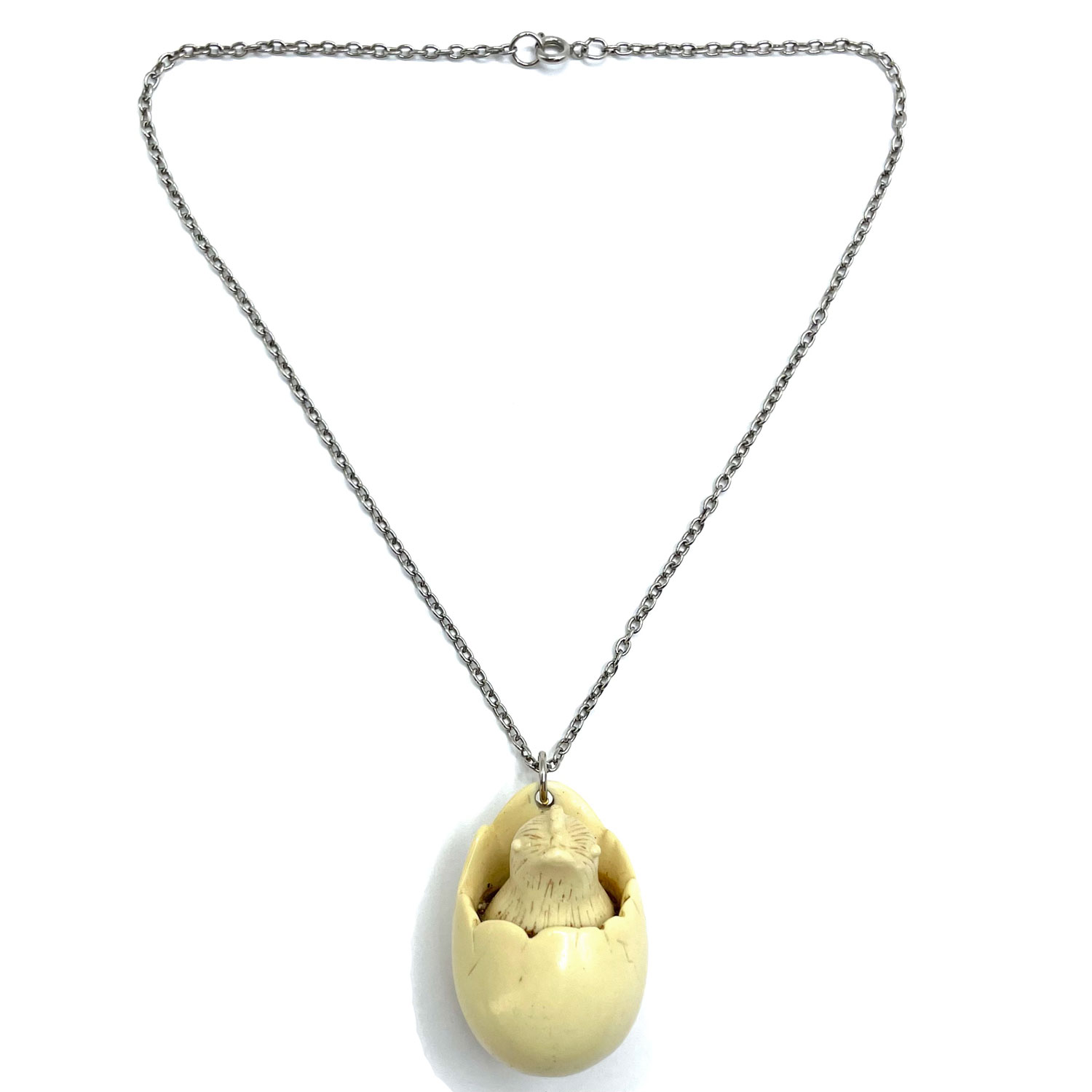 Luca Razza Hatching Chick Pendant Necklace