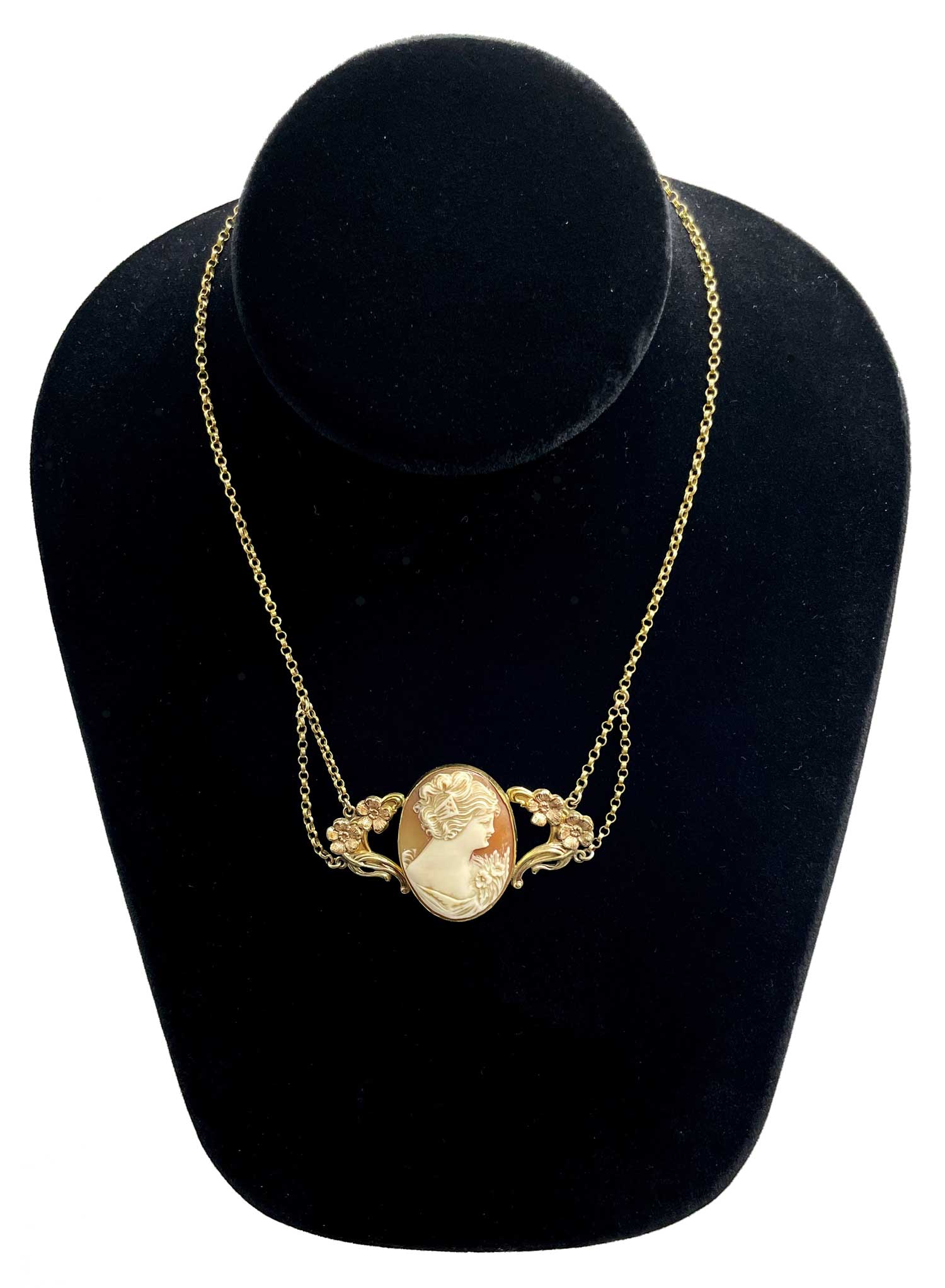Antique cameo necklace