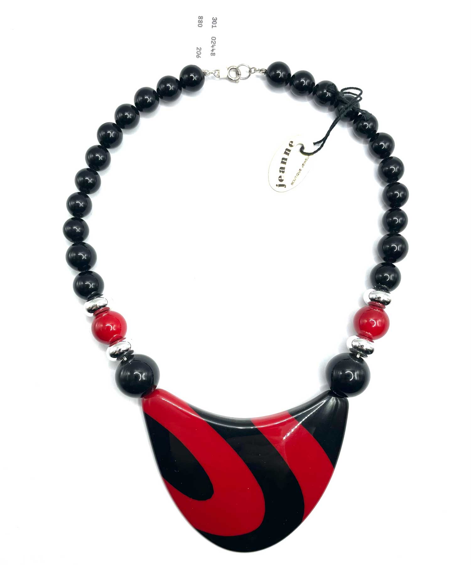 1930s celluloid bead necklace