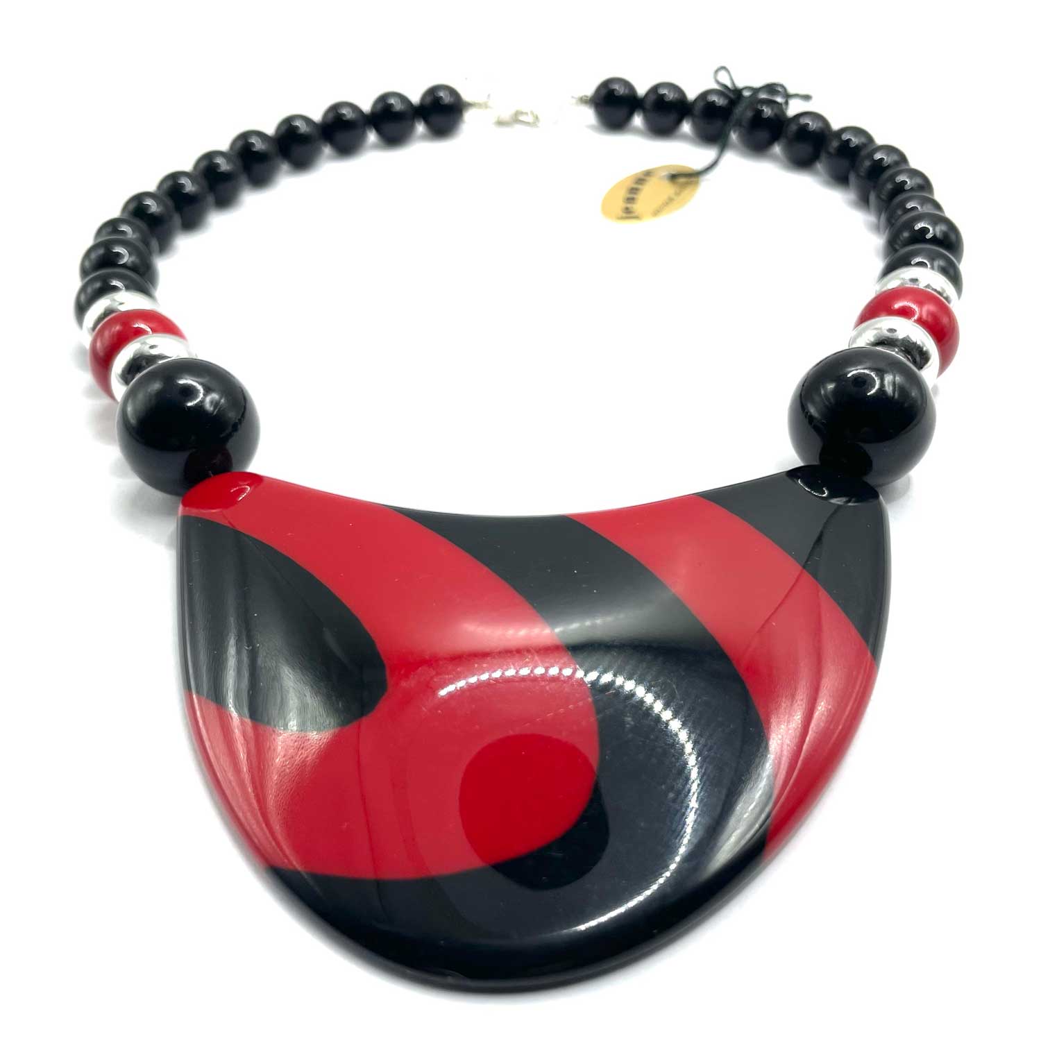 1930s celluloid bead necklace