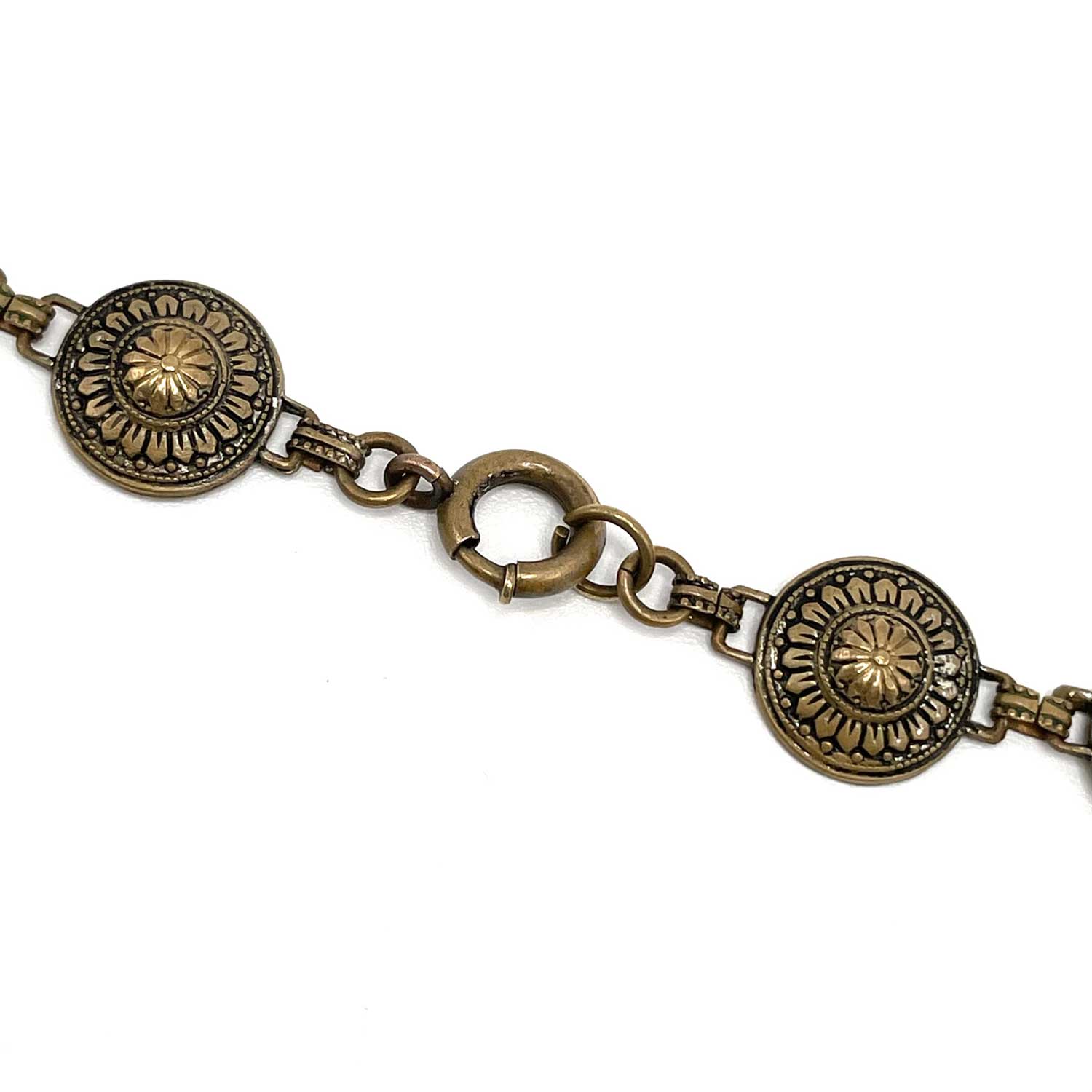 1930s flower disk necklace