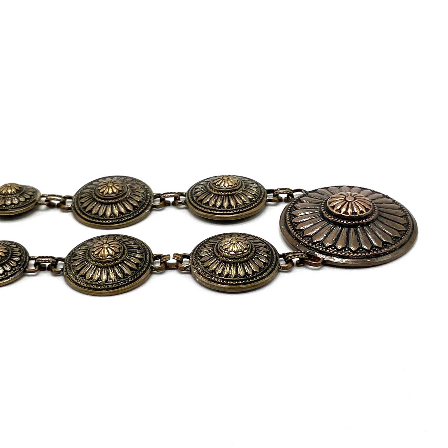 1930s flower disk necklace