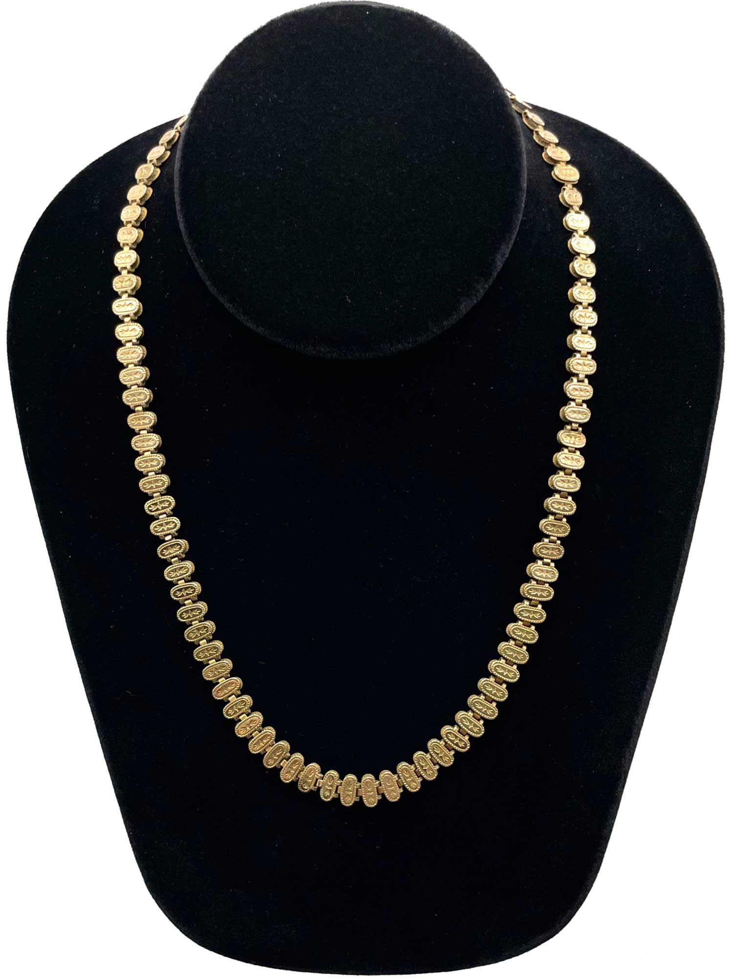 Antique Gold Filled Book Chain necklace