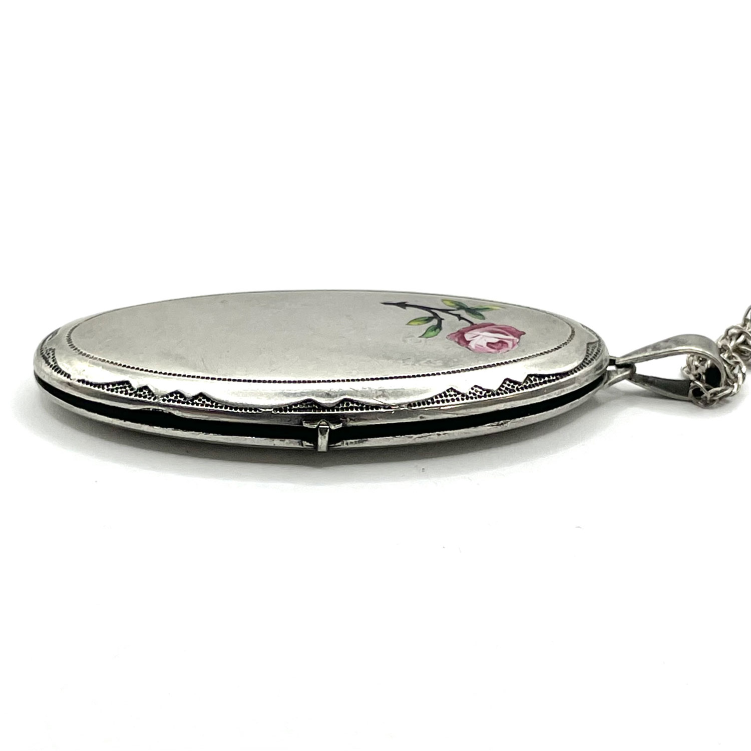 Vintage enameled locket