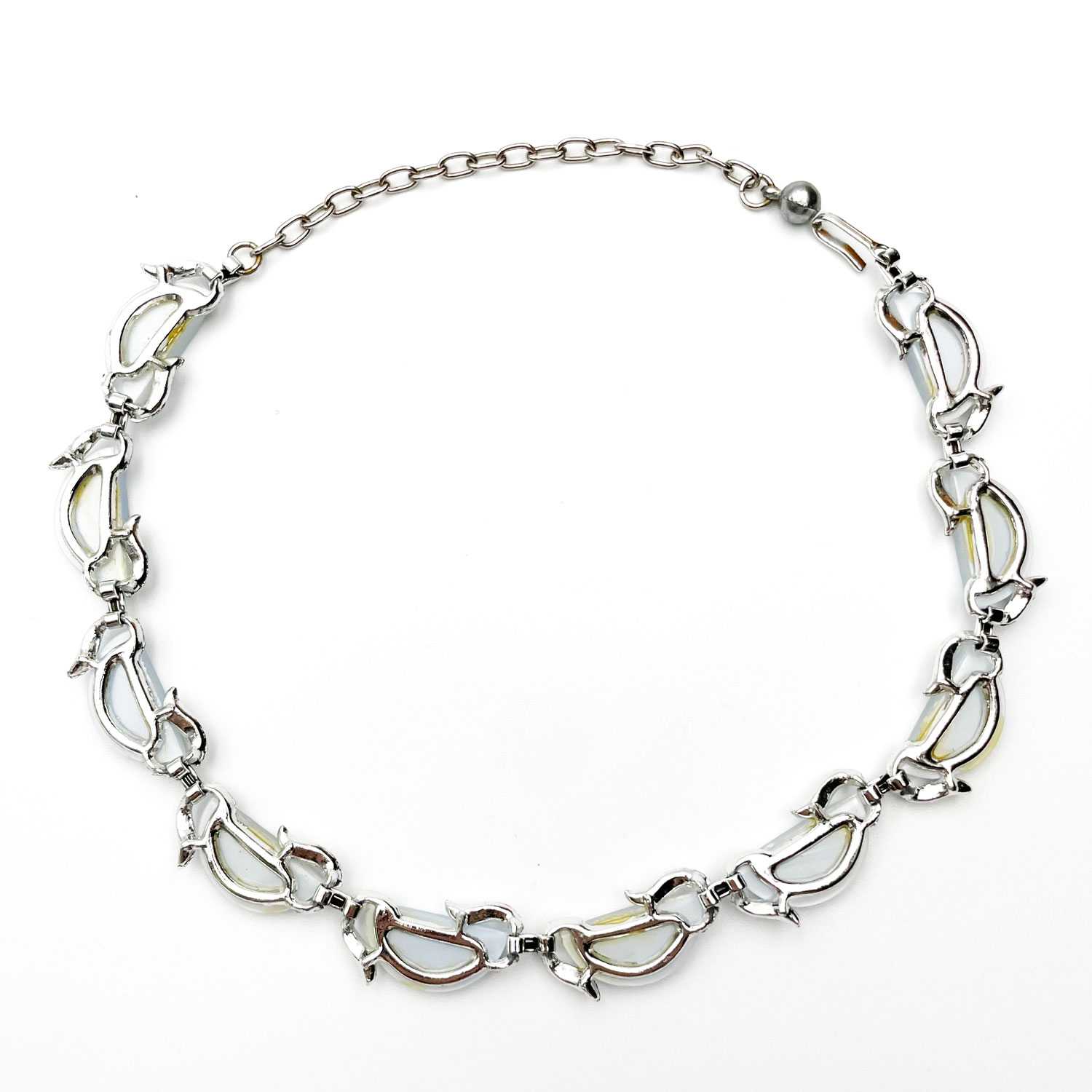 moon glow lucite necklace